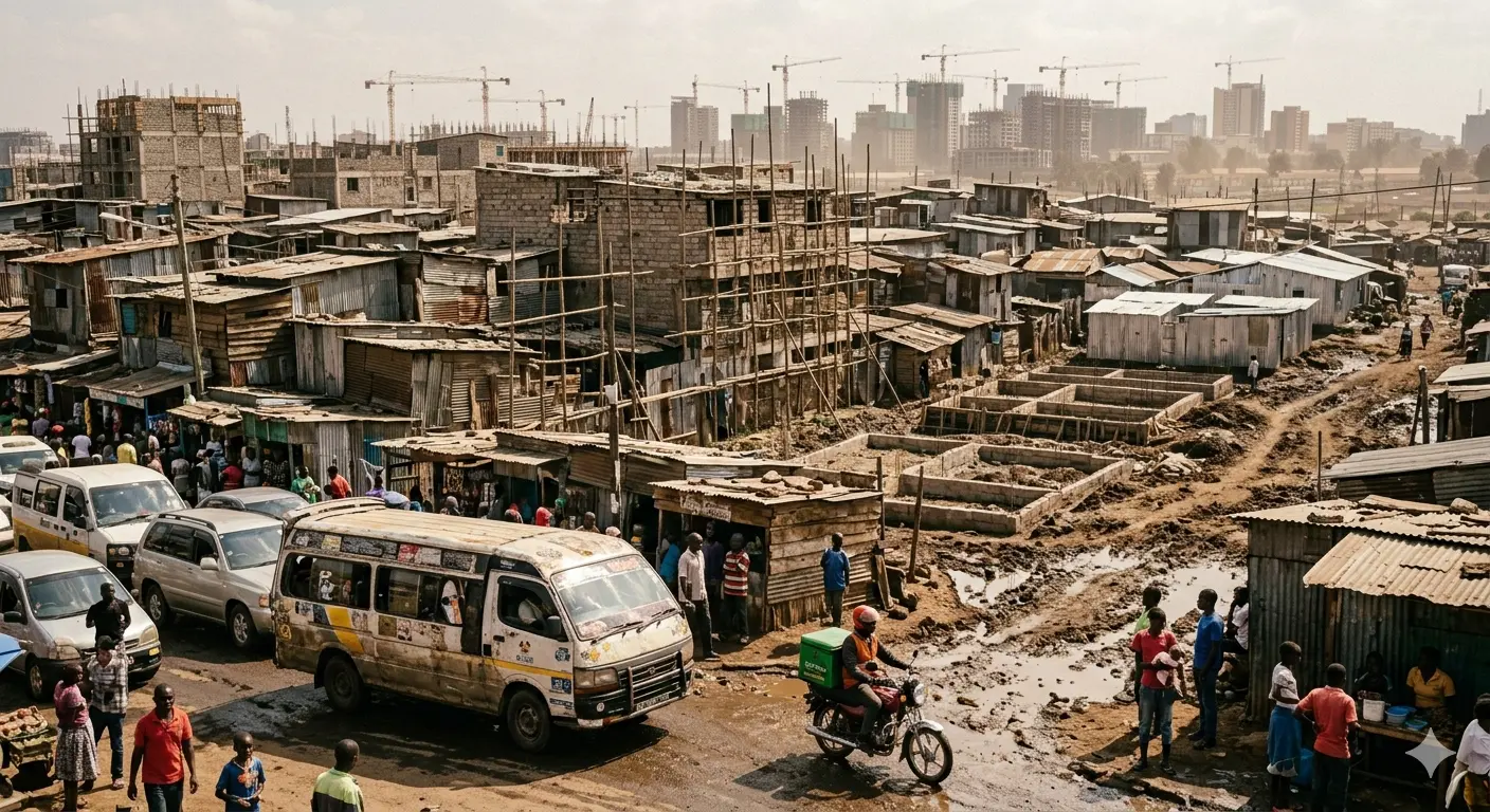 Informal settlements with low-level urbanization